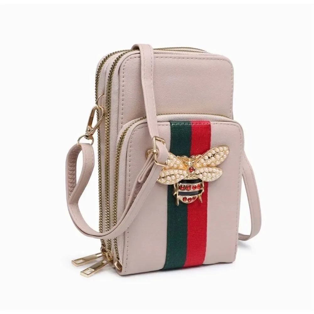 Bee Stripe Crossbody Bag